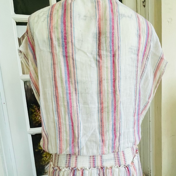Rail Lucca Dress in Havana Stripe short sleeves in good pre-owned condition - Picture 9 of 11